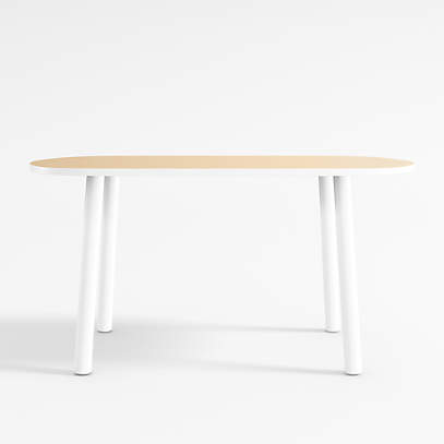 Rue Adjustable White Wood Kids Table, White Wooden Table Legs