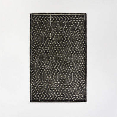 View Ruell Black Area Rug 9'x12' details