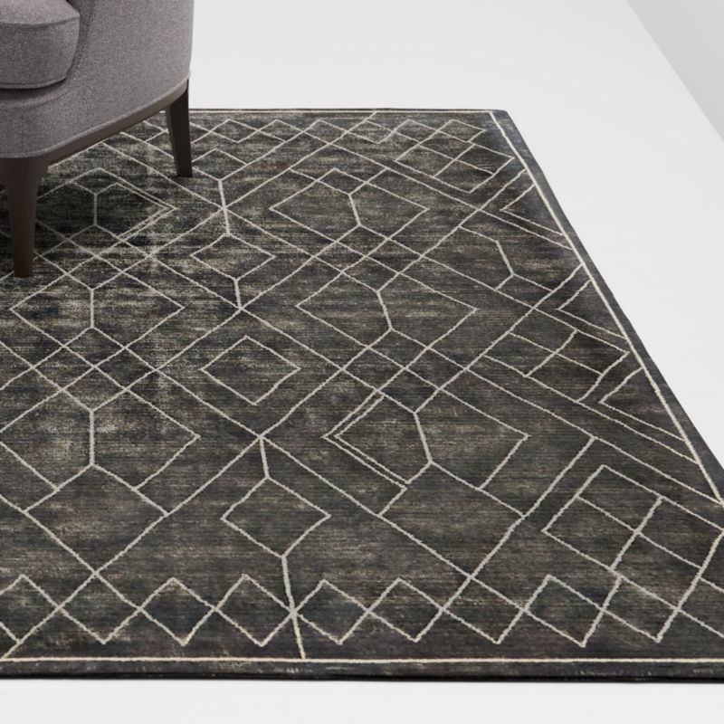 Ruell Black Rug Crate And Barrel, Crate And Barrel Rugs