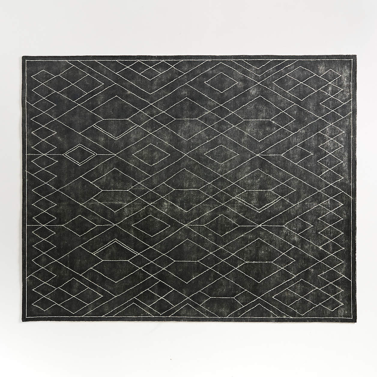 Ruell Black Area Rug 8'x10' + Reviews Crate & Barrel
