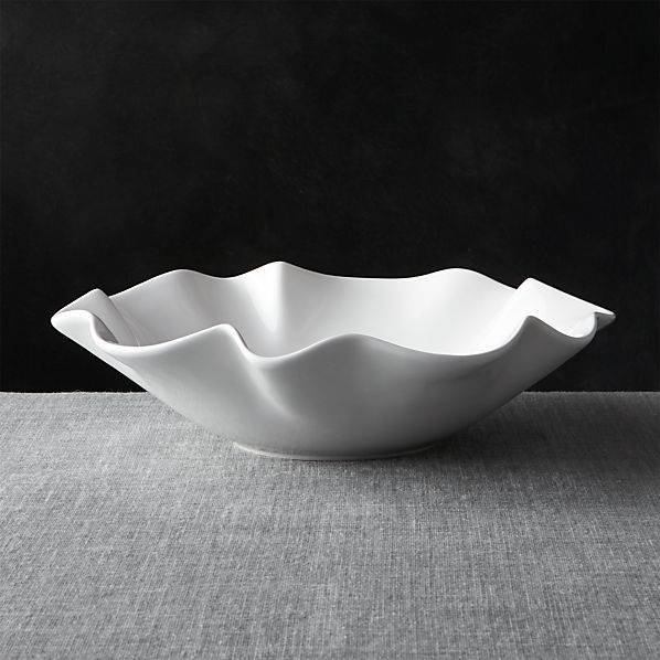 large white serving bowls