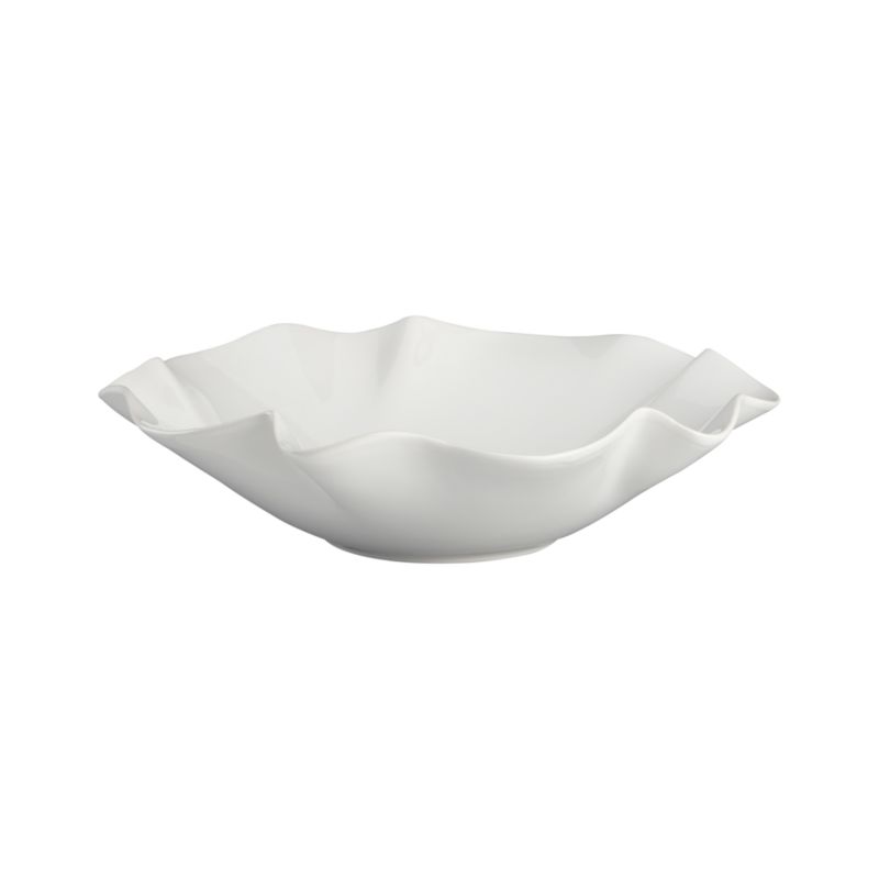 White Ruffle 5.5" Dip Bowl