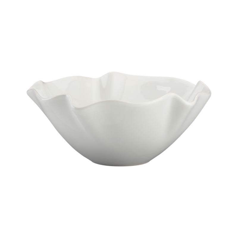 White Ruffle 5.5" Dip Bowl