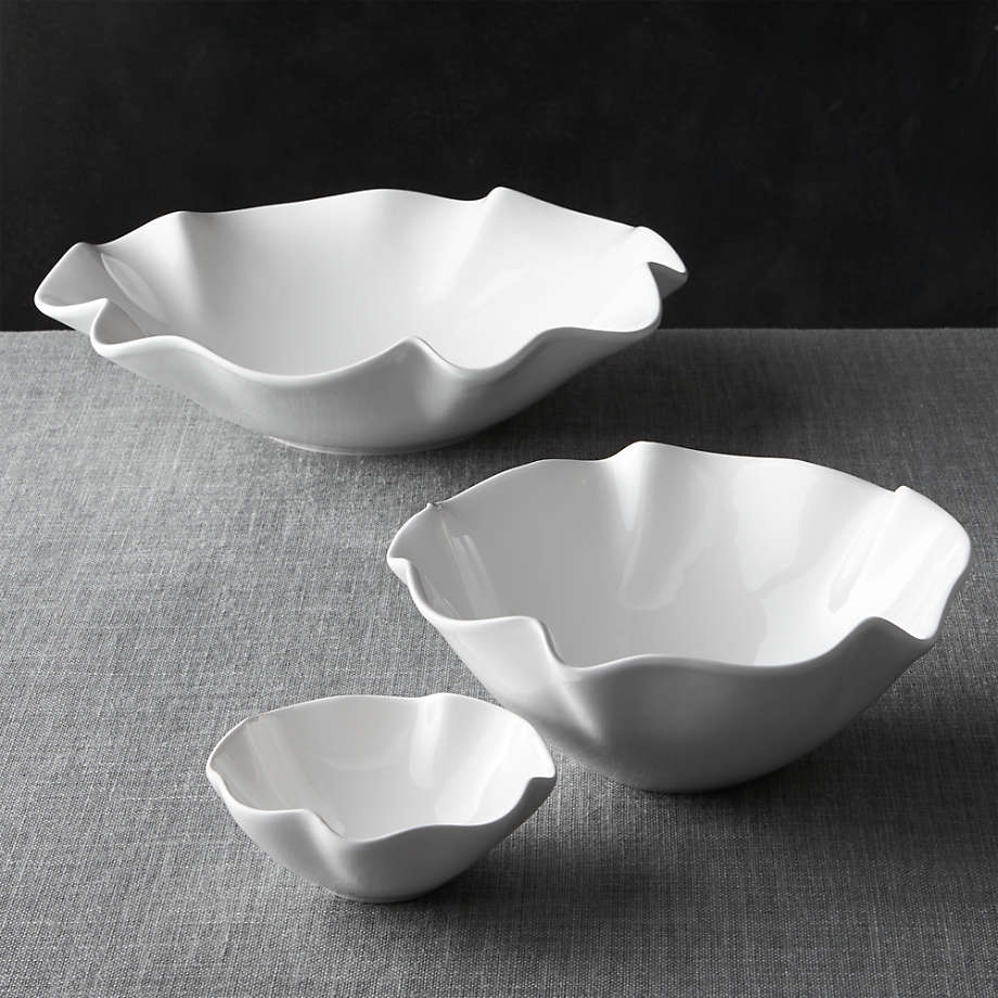 Ruffle Large Salad Bowl