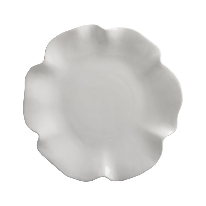 White Ruffle 16" Platter - image 8 of 13