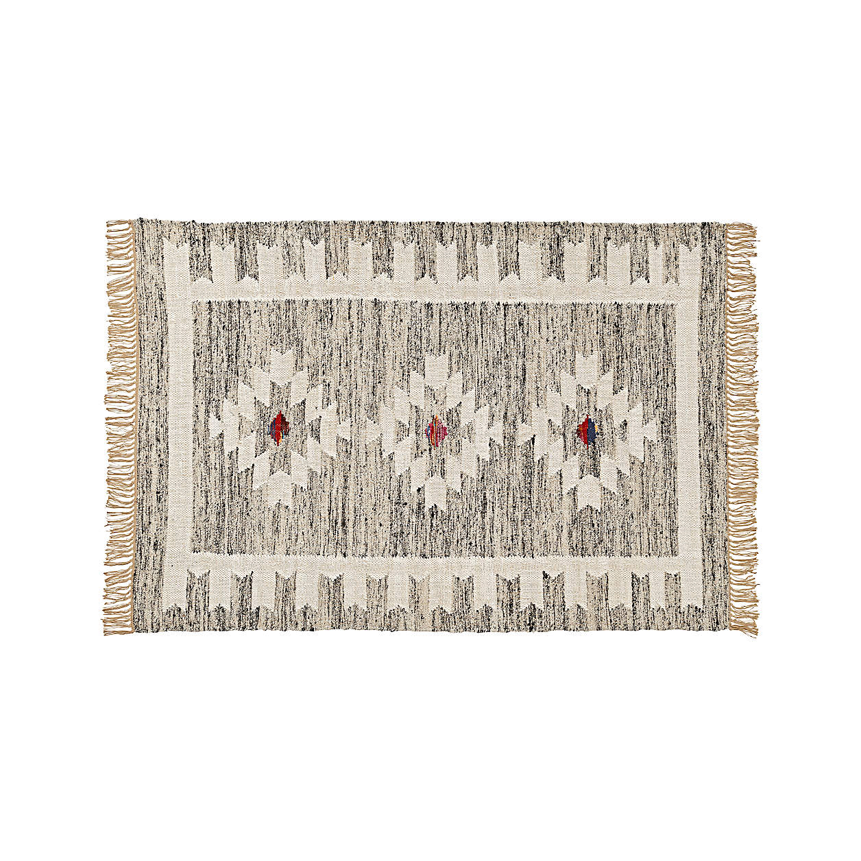 FlatWeave Southwestern Rug with Fringe 8x10 + Reviews Crate & Kids