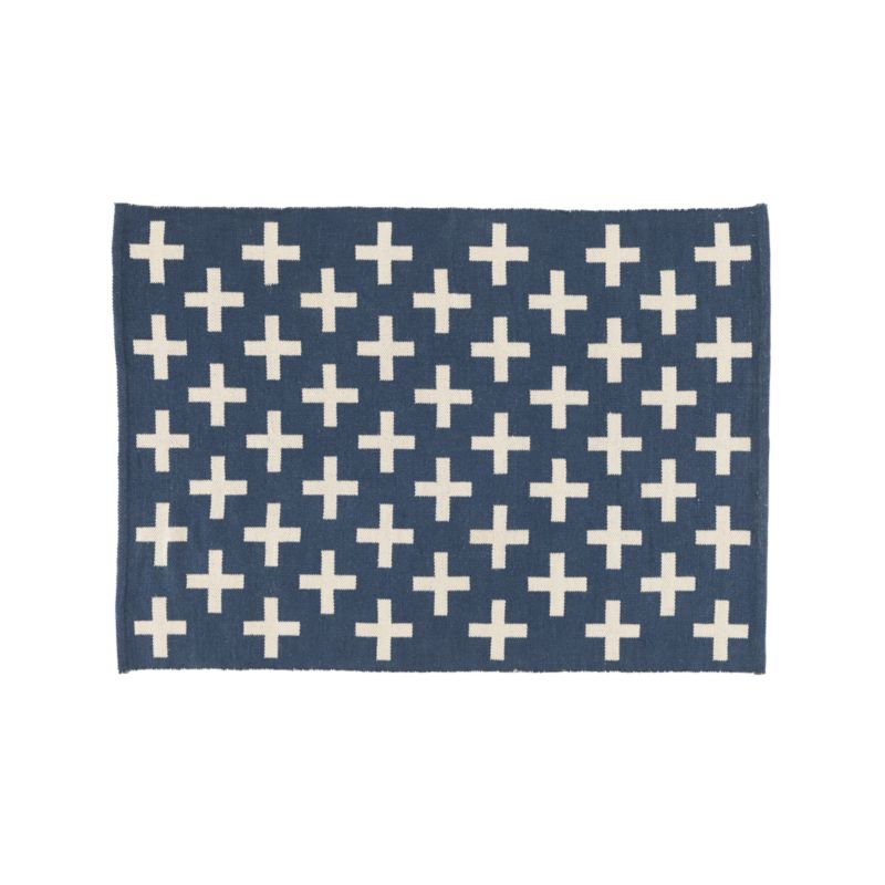 Positive 4x6' Blue Performance Kids Rug - image 0 of 14