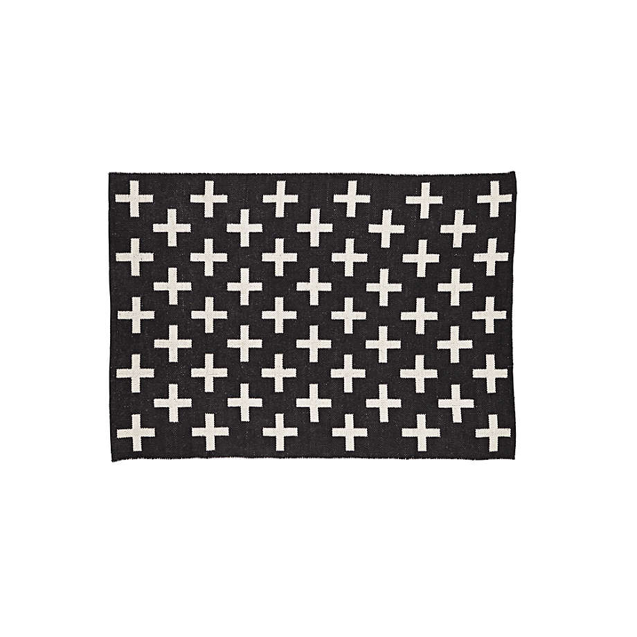 Positive 4x6' Black Performance Rug + Reviews Crate & Kids