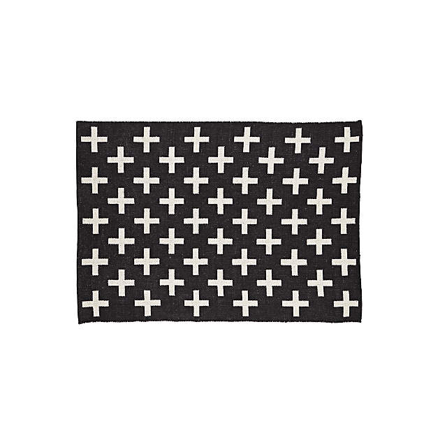 Positive 4x6 Black Performance Rug Reviews Crate Kids Positive 4x6 Black Performance Rug Reviews Crate Kids