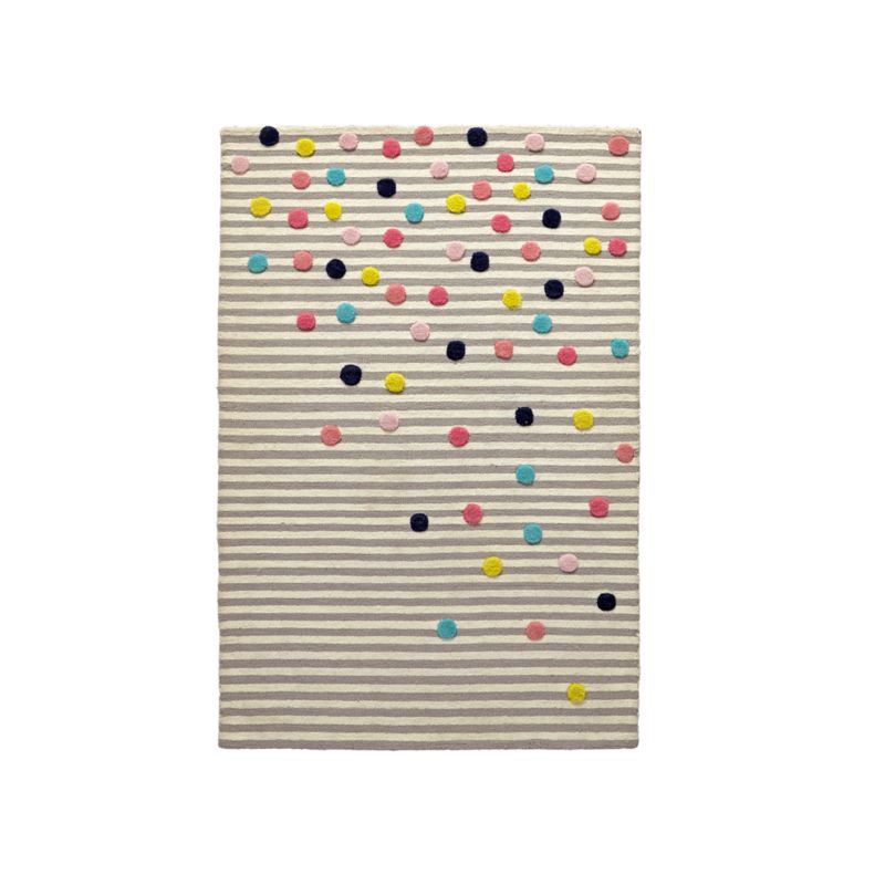 Sprinkles Colorful Stripe Rug 5x8 + Reviews | Crate & Kids