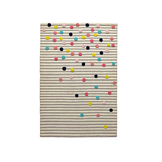 Sprinkles Colorful Stripe Kids Rug 8x10