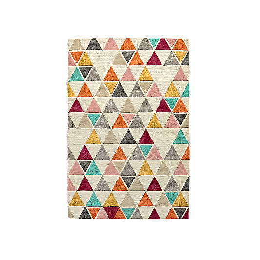 Triangles Geometric Kids Rug 4x6