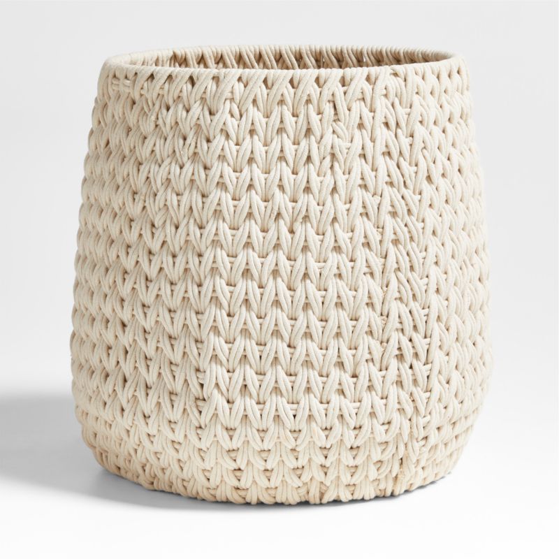 Crate and barrel blanket basket new arrivals