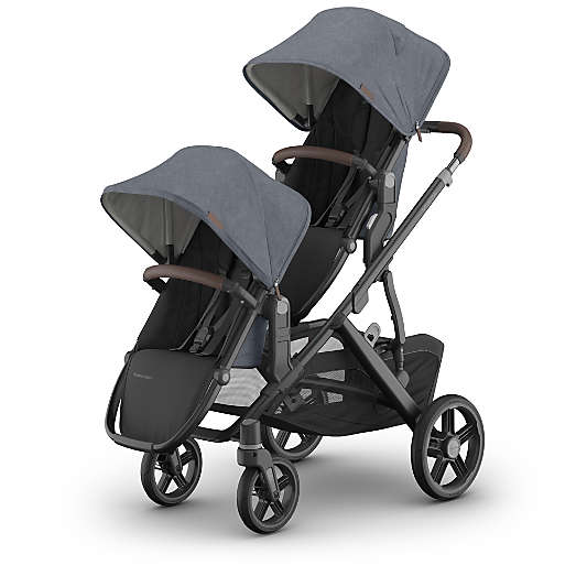 UPPAbaby RumbleSeat V3 Julian Dusty Blue Melange with Graphite Frame Baby Stroller Seat