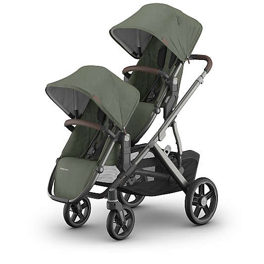 UPPAbaby RumbleSeat V3 Evelyn Meadow Green with Graphite Frame Baby Stroller Seat