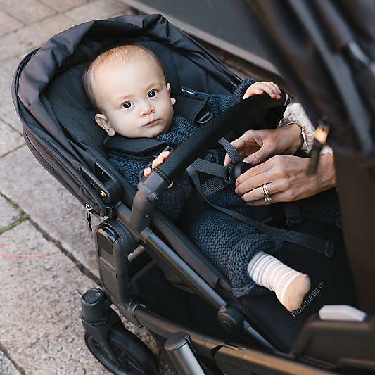 UPPAbaby ® RumbleSeat V3 Ada Sandstone Melange with Carbon Frame Baby Stroller Seat