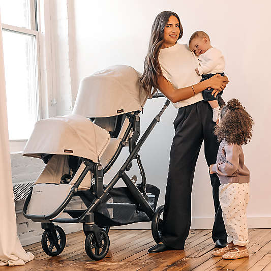 UPPAbaby ® RumbleSeat V3 James Black with Carbon Frame Baby Stroller Seat