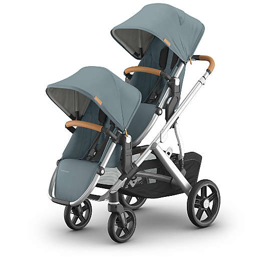 UPPAbaby ® RumbleSeat V3 Callum Stone Blue with Silver Frame Baby Stroller Seat
