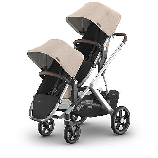 UPPAbaby ® RumbleSeat V3 Declan Oat Melange with Silver Frame Baby Stroller Seat