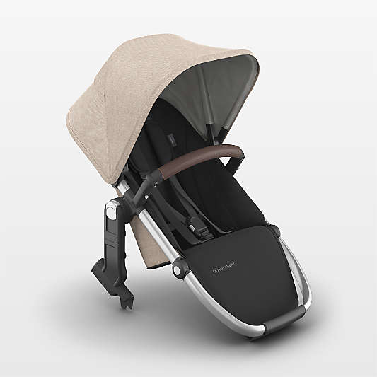 UPPAbaby ® RumbleSeat V3 Declan Oat Melange with Silver Frame Baby Stroller Seat