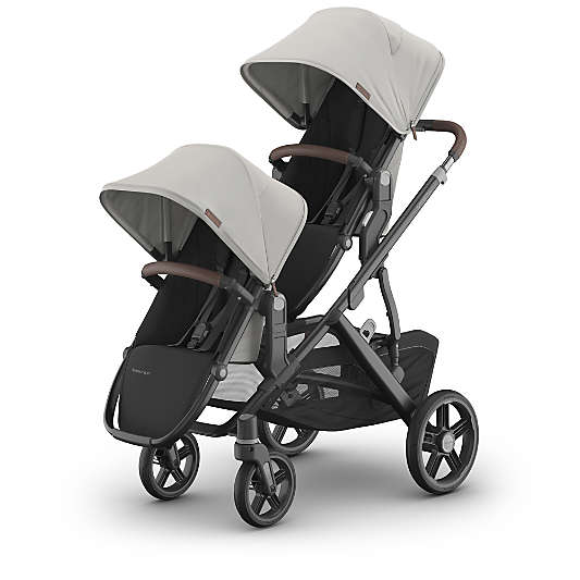 UPPAbaby ® RumbleSeat V3 Savannah Pearl Gray Jacquard with Black Frame Baby Stroller Seat