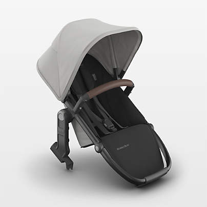 UPPAbaby ® RumbleSeat V3 Savannah Pearl Gray Jacquard with Black Frame Baby Stroller Seat
