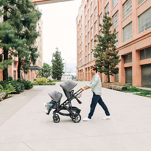 UPPAbaby ® RumbleSeat V3 Theo Dark Taupe with Silver Frame Baby Stroller Seat