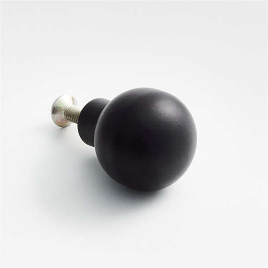 Rune Round Brass Knob