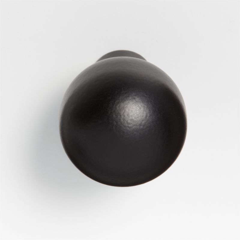 Rune Round Black Knob