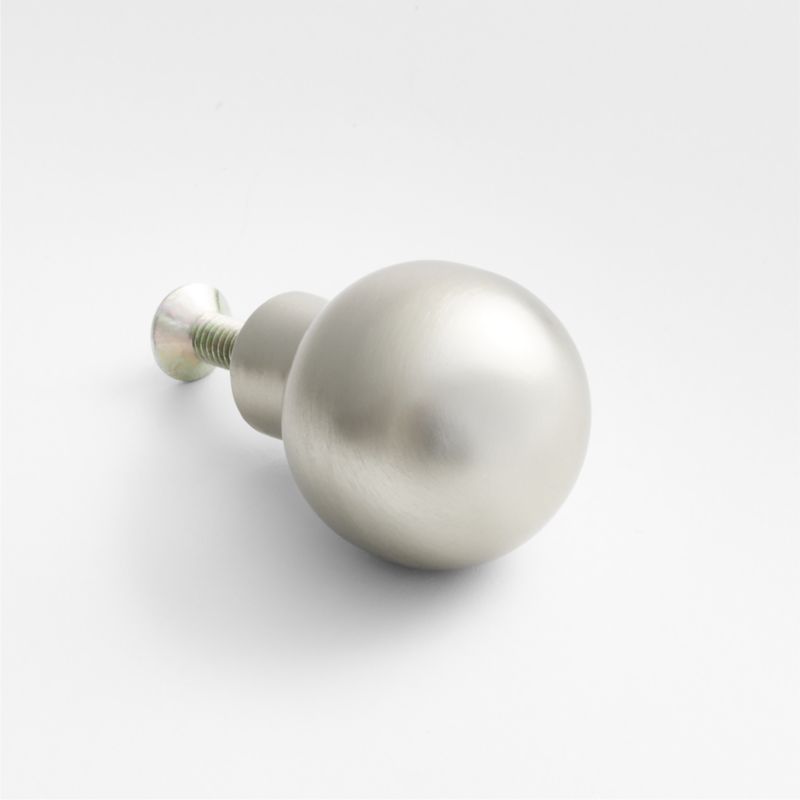 Rune Round Brushed Nickel Knob - image 4 of 6