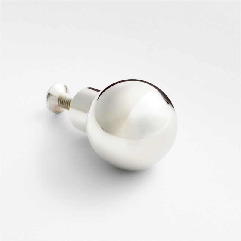 Rune Round Brushed Nickel Knob - image 5 of 6