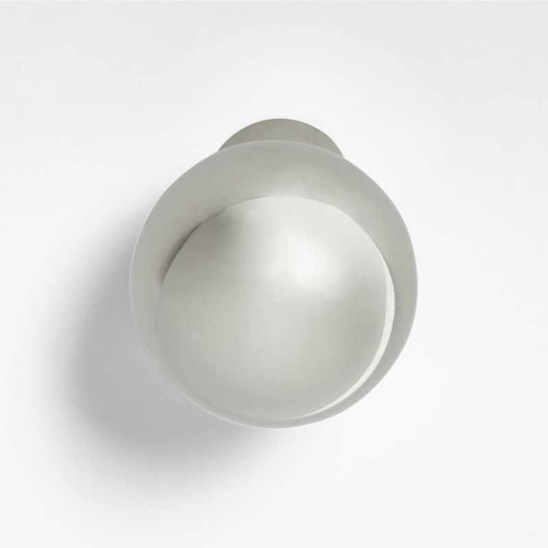 Rune Round Polished Nickel Knob