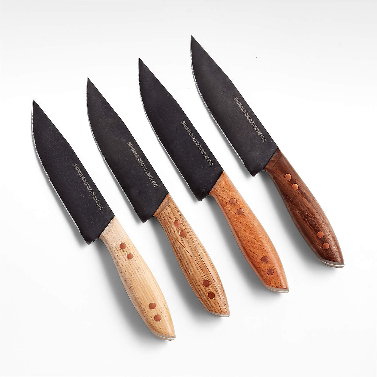 Shinola Runwell Jumbo Steak Knives, Set of 4 + Reviews Crate & Barrel