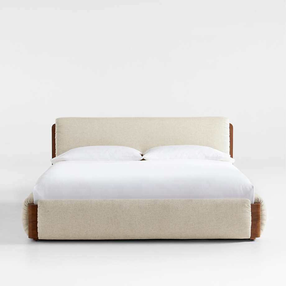 Shinola Runwell King Upholstered Bed + Reviews | Crate & Barrel