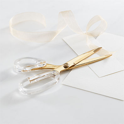 View Russell + Hazel Gold and Acrylic Scissors details