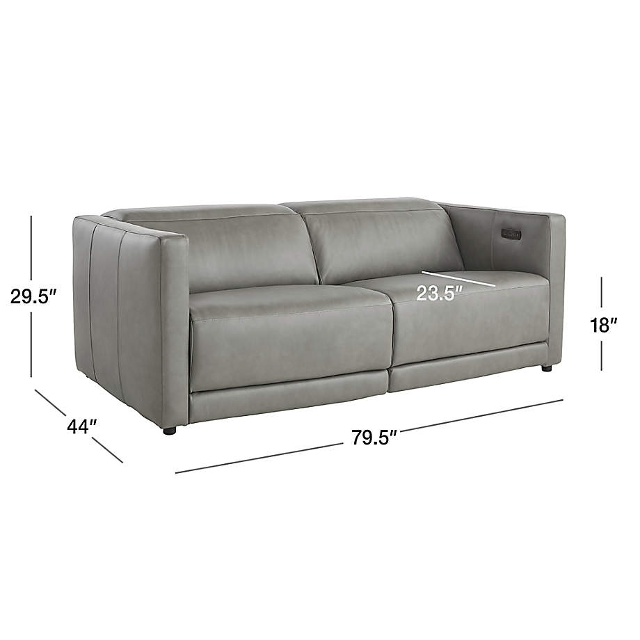 Crate and 2024 barrel reclining sofa