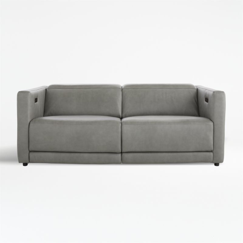 Russo Leather Power Reclining Sofa 79 Crate Barrel