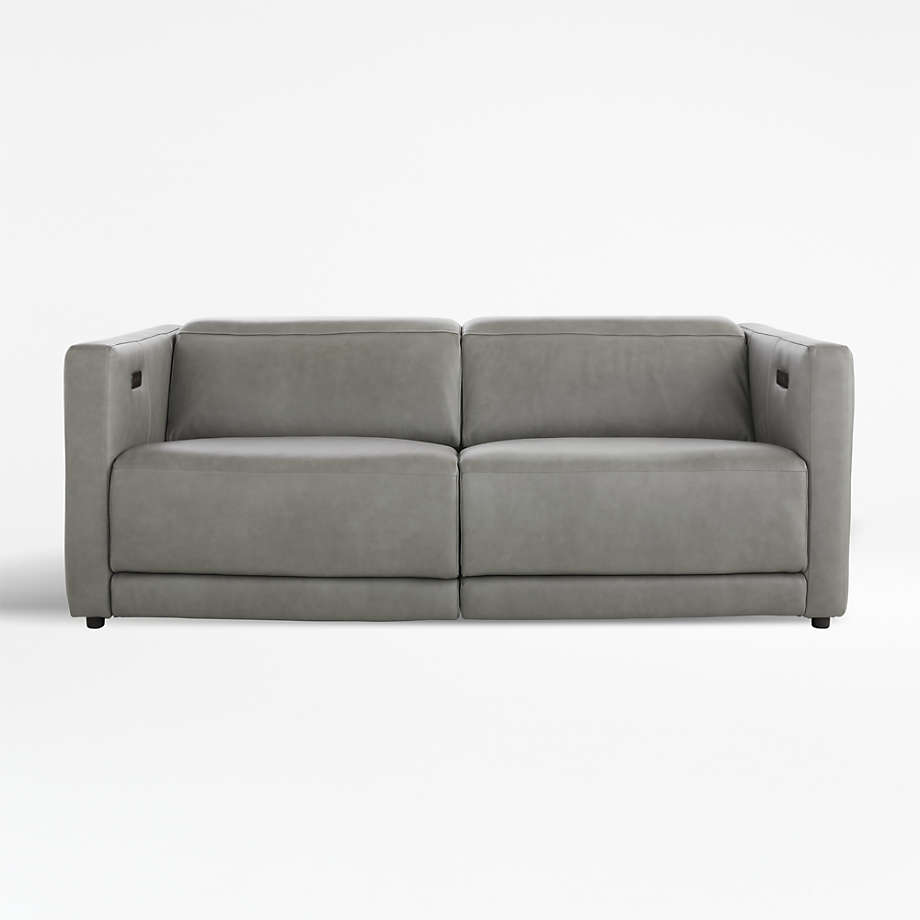 Reclining settees deals in leather