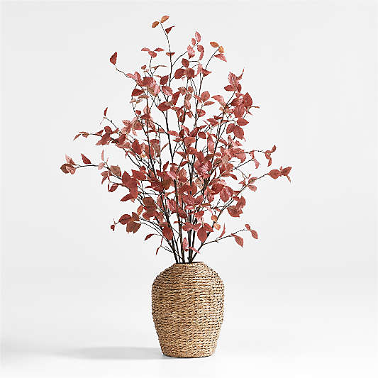 Faux Rust Leaf Branch 66"