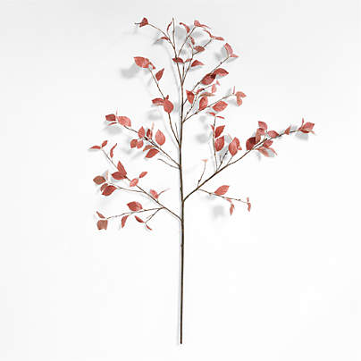 Faux Rust Leaf Branch 66"