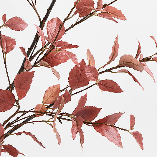 Faux Rust Leaf Branch 66"