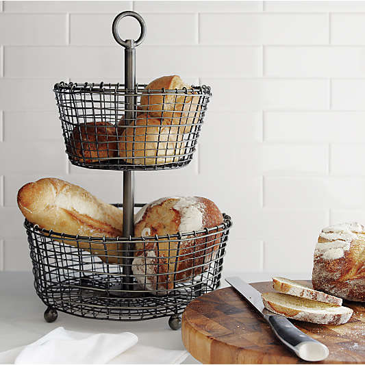 Bendt 2-Tier Iron Fruit Basket