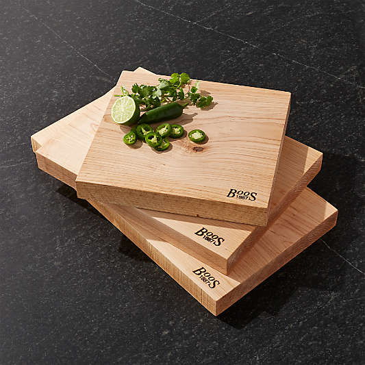 John Boos Rustic Edge Maple Cutting Boards