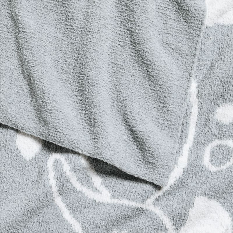 Reversible Sleepy Baby Blue Elephant Chenille Baby Stroller Blanket - image 4 of 7