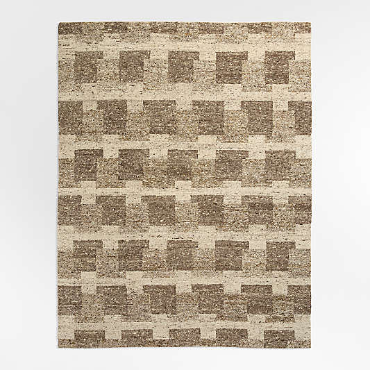 Rye Wool Handknotted Brown Rug