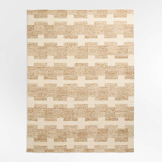 Rye Wool Handknotted Ivory Rug
