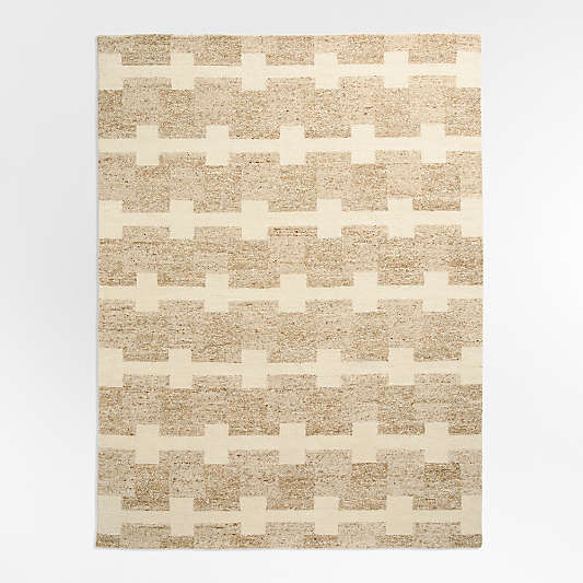 Rye Wool Handknotted Ivory Rug