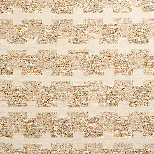 Rye Wool Handknotted Ivory Rug