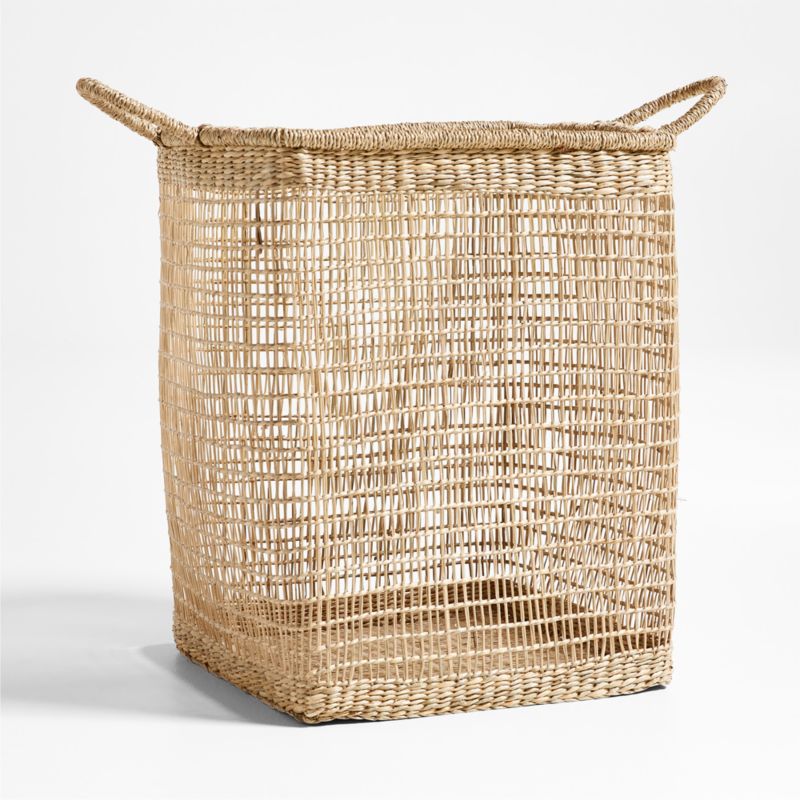 Rybak Medium Square Woven Decorative Blanket Basket - image 6 of 7