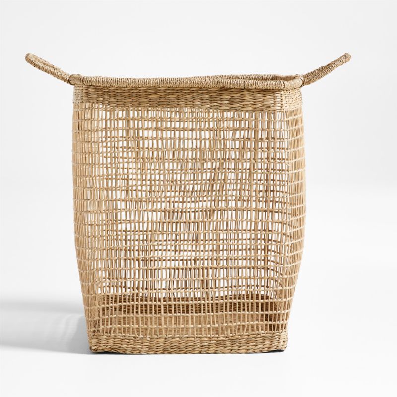 Rybak Medium Square Woven Decorative Blanket Basket - image 5 of 7